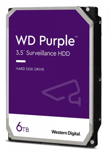 WD Purple WD63PURZ 6TB / Disco Duro Videovigilancia | 2305 - Disco Western Digital para Videovigilancia, Capacidad de almacenamiento de 6TB, Factor de forma de 3.5'', Interface SATA III 6 Gb/s, Memoria Caché de 128MB, Capacidad de Trabajo 7x24 