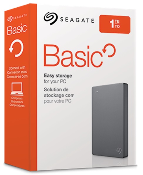 Disco Externo  1TB 2.5'' - Seagate Basic STJL1000400 | 2203 - Disco Externo Seagate, Formato 2.5'', Interface USB 3.0 / USB 2.0, Alimentacion USB, Color Negro