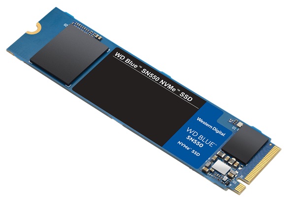 Disco SSD M.2 PCIe - WD Blue SN550 WDS100T2B0C / 1TB | Western Digital, Unidad de Estado Solido, Formato M.2 2280, Interface PCI Express 3.0 x4 (NVMe), Lectura 2400 MB/s, Escritura 1750 MB/s, Resistencia SSD 300TB