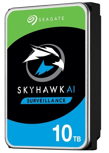 Disco Duro Seagate SkyHawk ST10000VE0008 / 10TB CCTV | 2203 - Disco Duro para Videovigilancia Seagate SkyHawk (Surveillance), Formato 3.5'', Interface SATA III 6 Gb/s, 7200 rpm, Caché de 256MB, Velocidad de Transferencia 220 MB/s, Uso 7x24 