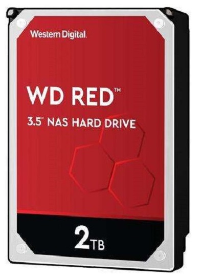 Disco Duro para NAS  2TB - WD Red WD20EFRX | 2203 - Disco Western Digital, Formato 3.5'', Interface SATA III 6 Gb/s, Caché 64MB, 5400 rpm, Velocidad 147 Mbps