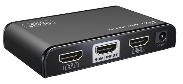 Divisor HDMI - Epcom TT-312-V2.0 / 1x2 4K | 2112 - Divisor HDMI, 1x Puerto de Entrada, 2x Puerto de Salida, Distribuye una señal HDMI a 2 Monitores HDMI, Soporta Resolución HD 4K×2K a 60Hz, Soporta HDMI 2.0 y HDCP 2.0, Dimensiones 96 x 59 x 17 mm