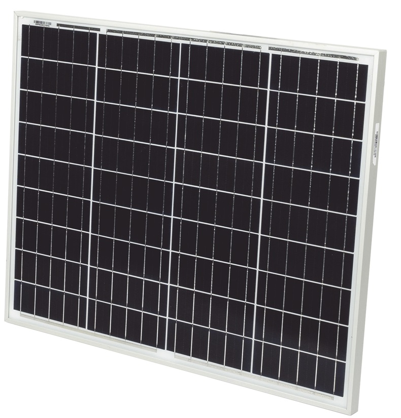Modulo Solar – EPCOM POWER LINE / PRO5012 | 2112 – Modulo Solar POWER LINE, Potencia: 50W, Voltaje: 18V, Amperaje: 2.77 A, Voltaje a circuito abierto (Voc): 22.2 V, Corriente a corto circuito (Isc): 3.96 A, Voltaje del sistema: 600 V, 40 años de vida util