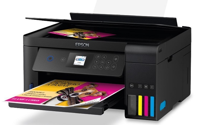 Impresora Epson EcoTank L4260 / C11CJ63301 | 2110 - Multifuncional Color 4-Tintas inalámbrica, Funciones (Imprime, Escanea, Copia), Formato A4/Carta, Impresión automática a doble cara, Sistema de cuatro tanques de Tinta 6000 páginas, Tinta T504 