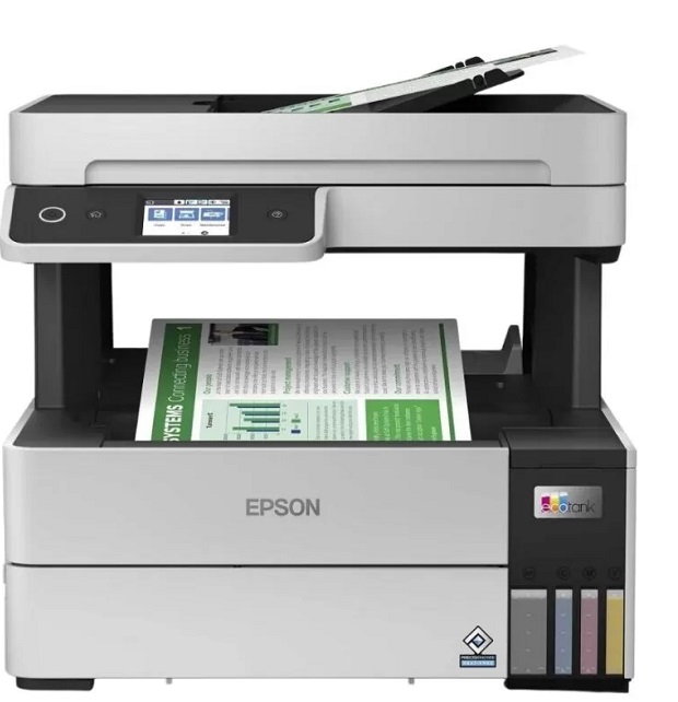 Impresora Epson Ecotank L6490 / C11CJ88301 | 2206 – Multifuncional de Inyección de tinta (CMYK), Impresión, Escaneo, Copia y Fax, 4.800 x 1.200 dpi, Velocidad: 17 ppm / 9.5 ppm, USB, Wi-Fi 5, Fast Ethernet, 250 hojas, ADF: 35 Hojas
