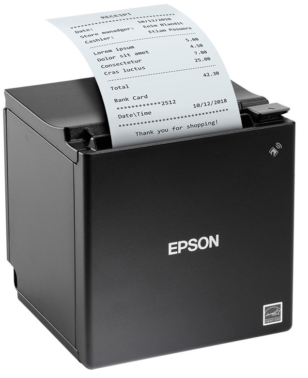 Impresora Epson TM-m30II POS / C31CJ27A9881 | 2301 - Impresora de Recibos, Impresión Térmica directa, Conectividad: USB, Ethernet RJ45, Wi-Fi & Bluetooth, Resolución de Impresión: Hasta 203 dpi, Velocidad 250 mm/s, Ancho de Impresión: 79.5 mm 