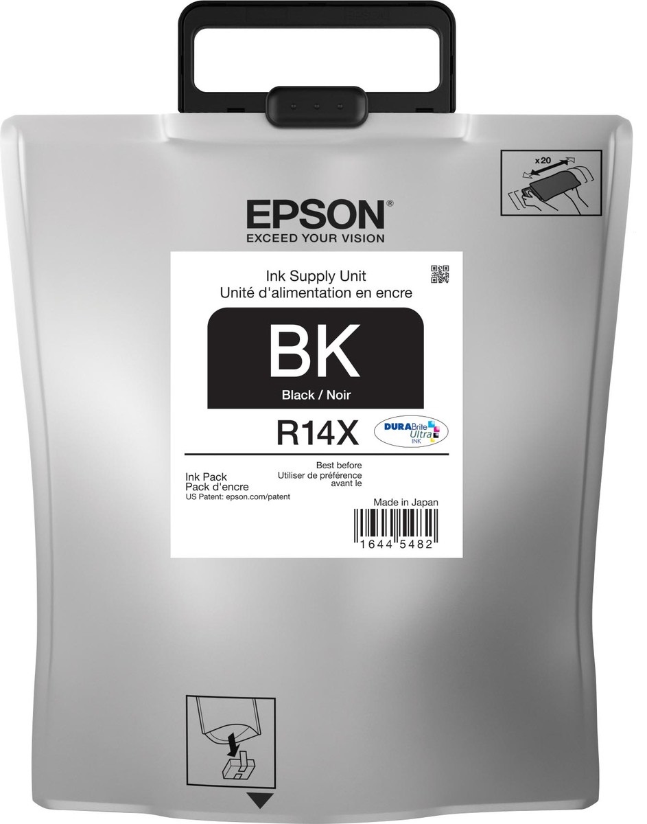 Tinta para Epson WorkForce Pro WF-R4640 / TR14X | Original Tinta Epson TR14X120-AL Negro