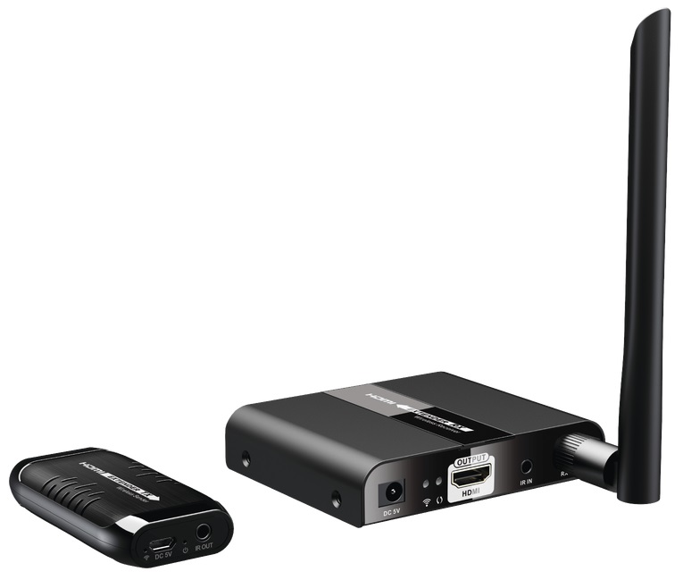 Extensor HDMI Inalambrico 50m – Epcom TT-388DONGLE | 2110 - Mini extensor inalámbrico compuesto por una unidad transmisora y una unidad receptora, permite transmitir y extender la señal HDMI de hasta 50m de forma inalámbrica. Frecuencia de Operación 5Ghz