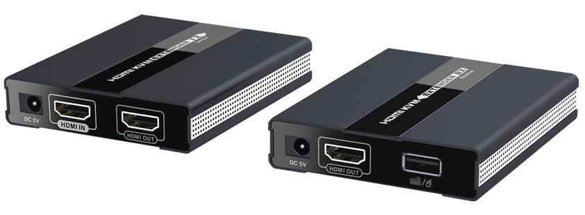 Extensor HDMI KVM 60m – Epcom TT371KVM | 2110 - Kit extensor KVM (Teclado, video, Mouse), Soporta Resolución HDMI Full HD 1080P @ 60 Hz, hasta 60 metros de alcance con cable Cat 5e & Cat 6, Peso 530 gr, Garantía 1 Año.