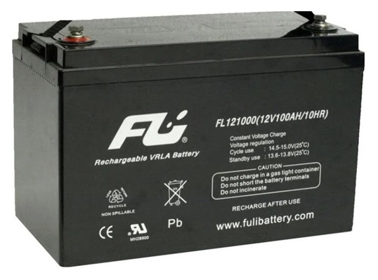 Batería 12V/100Ah - Fulibattery FL121000GS AGM | 2212 - Baterias Fulibattery de Plomo-Acido, Regulada por válvula (VRLA), Sellada libre de mantenimiento CEBAT-7226 