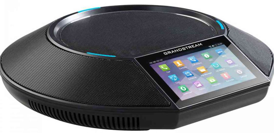 Sistema de Audioconferencia - Grandstream GAC-2500 / Araña | 2206 - Teléfono Android Empresarial para Conferencia, 6 Líneas, 6 Cuentas SIP, Conferencia de voz de 7 Participantes, Bluetooth, Wi-Fi, Ethernet, PoE, Pantalla Tactil 4.3'', QoS,