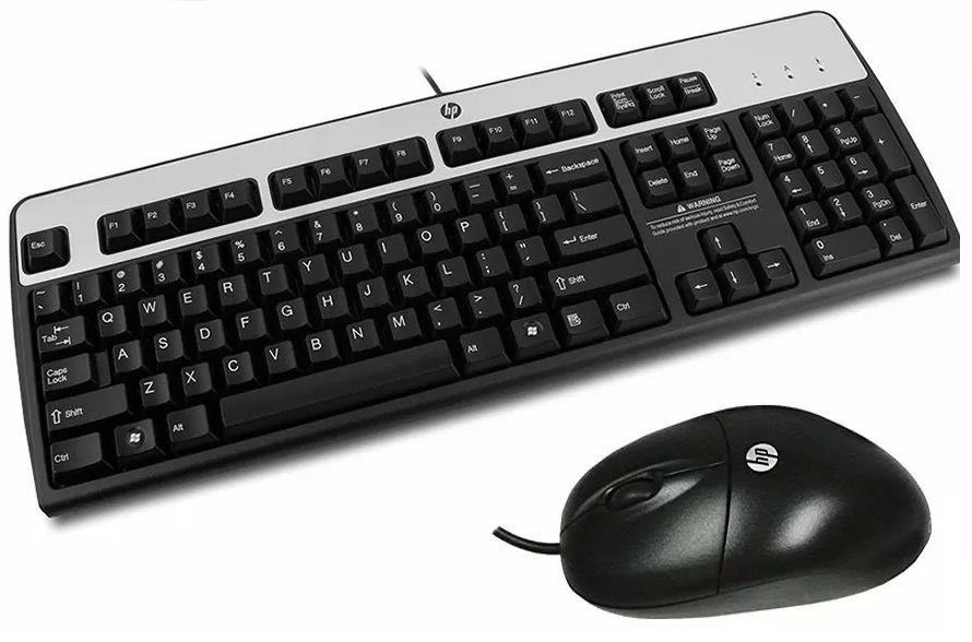 Combo Teclado/Mouse para Servidor HP ProLiant 631341 | Interface USB, Idioma Ingles, Diseño Qwerty, Para Uso con PCs y Servidores. 1 Año de Garantía