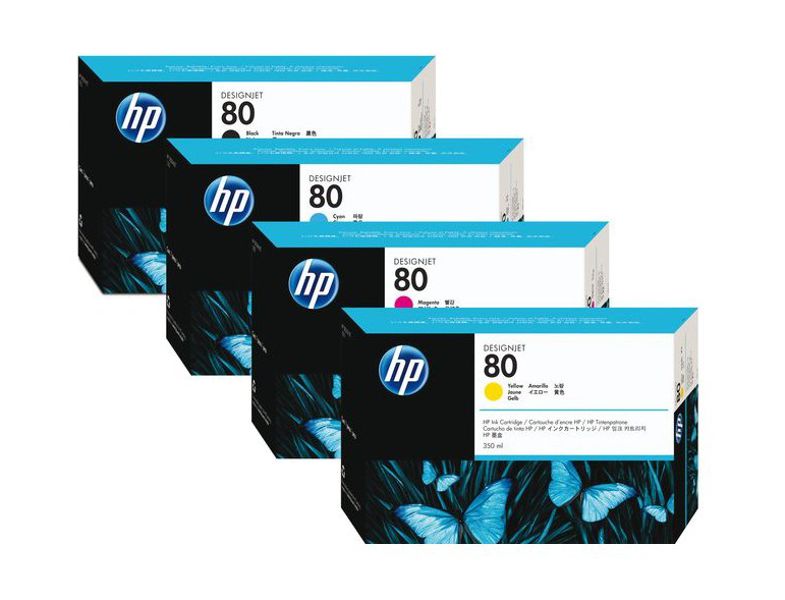 Cabezales para Plotter HP Designjet 1055 / HP 80 | Original Printhead HP-80. El Kit Incluye: C4820A C4821A C4822A C4823A HP80 