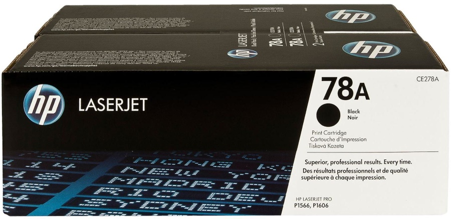 Toner para HP LaserJet Pro P1566 / HP 78A | 2201 - Toner Original HP CE278A Negro. Rendimiento Estimado 2.100 Páginas al 5%.