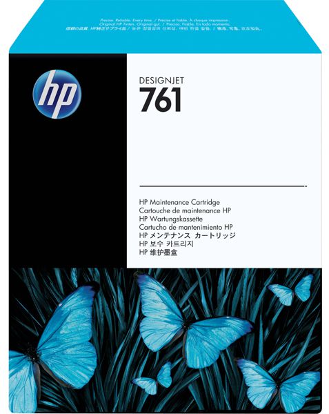 Cartucho de Mantenimiento HP para Plotter Designjet T7100 - HP 761 | Original Maintenance Cartridge HP 761 CH649A. HP761.