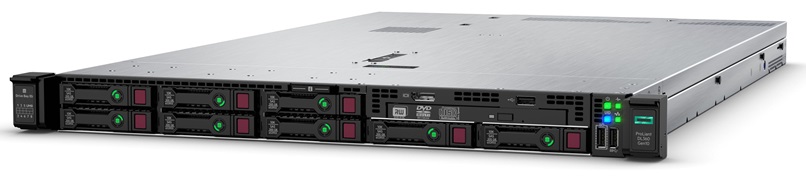  Servidor Rack - HPE ProLiant DL360 Gen10 P06453 | Formato Rack (1U), Procesador: 1 x HPE Intel Xeon-S 4110 (8-Core, 2.1GHz, 11MB L3 Cache), Memoria Ram: 16GB 2666MHz, Red: Embedded Ethernet 1GbE 4-Port, No Incluye Discos, No Incluye DVD/RW