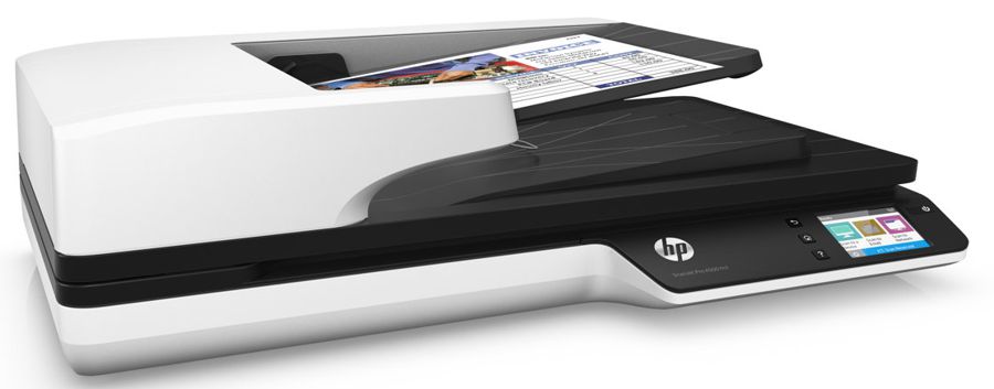 Escaner Cama Plana - HP ScanJet Pro 4500 fn1 / L2749A | Escáner HP 4500 Fn1, Velocidad 30ppm/60ipm, Resolución 600dpi, Ciclo de Trabajo 4.000 Páginas, Ethernet 10/100/1000Base-TX, Wi-fi, USB 2.0, Garantía 1 año