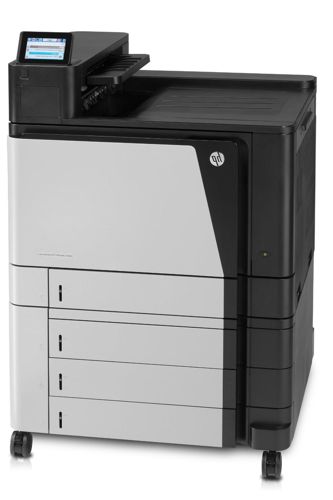  Impresora Láser Color - HP LaserJet Enterprise M855xh A2W78A | Formato A3, 45ppm, 1200dpi, Ram 1.5GB, USB 2.0, LAN Port Gigabit, Bandejas de Entrada (4x 500h + 1x 100h MP), Ciclo Mensual Recomendado Hasta 25.000 Pag. HP A2W78A