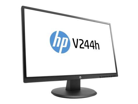 Monitor para PC 24'' Full HD - HP V244h W1Y58AA | Area Visible 23.8'', Resolución 1920x1080, Brillo 250cd/m², Relación de aspecto 16:9 Widescreen, Relación de contraste (3000:1 Estático, 6000000:1 Dinámico), Angulo de visión 178° horizontal/vertical