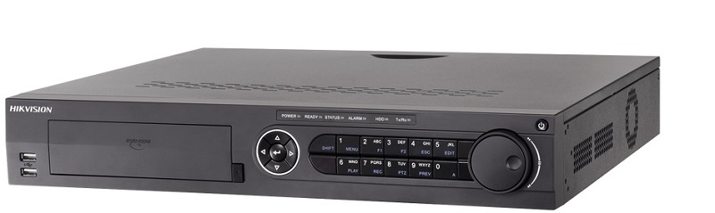  DVR Hikvision DS-7332HUHI-K4 / 32 Canales | 2205 – DVR Turbo HD, H.264/H.265, Analógico: 32-ch (BNC), Entrada IP: 16-ch, Entrada: HDTVI/AHD/CVI/CVBS/IP, Audio (E/S): 4-ch/1-ch (RCA), Salida 2x HDMI, Conexiones: 128, 4x SATA (10TB)