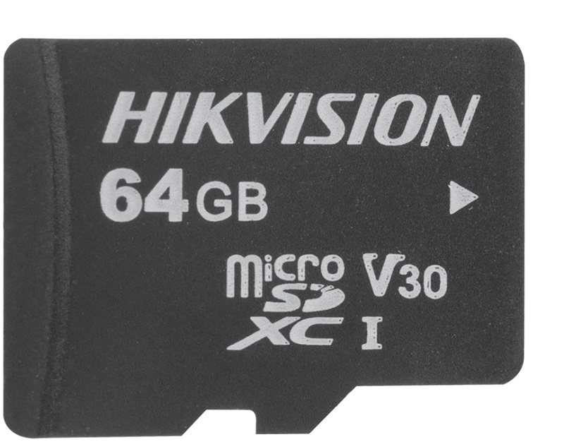Memoria microSD - Hikvision HS-TF-L2/64G/P / Clase 10 de 64 GB | 2203 – Memoria MicroSDXC, Class10/ U3/ V30, Memoria flash NAND: TLC, Capacidad: 64GB, Velocidad de lectura: 95 MB/s, Velocidad de escritura: 40 MB/s, Dimensiones: 15 x 11 x 1 mm