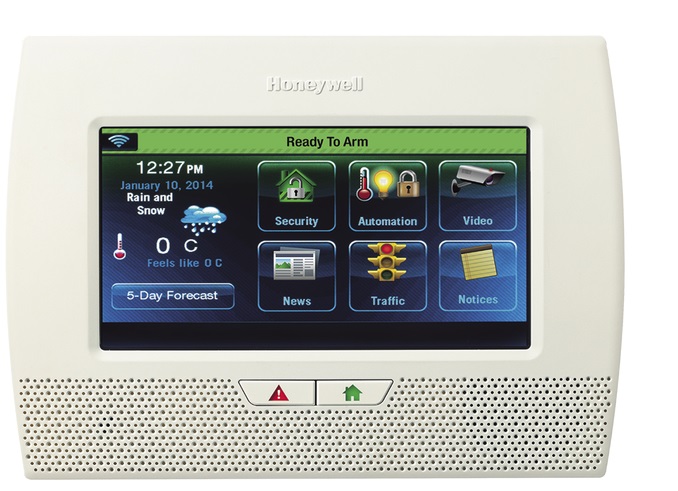 Panel de Alarma Inalámbrico – Honeywell L7000-LAS | 2111 – Panel de alarma Inalámbrico, Servicio de Total Connect, Pantalla táctil 7’’, 10 tonos a elegir, Activación automática desde el interior, 48 códigos de usuario, Tres funciones antipánico