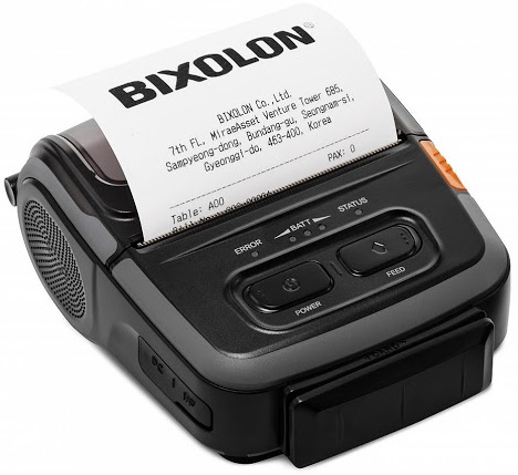  Impresora de Tickets Portatil - Bixolon SPP-R310 / R310BK | Térmica directa, USB, Bluetooth, Wi-Fi, 100 mm/s, 203dpi, Ancho Impresión 72mm, RAM 64MB, Flash 32MB, IP43/IP54.