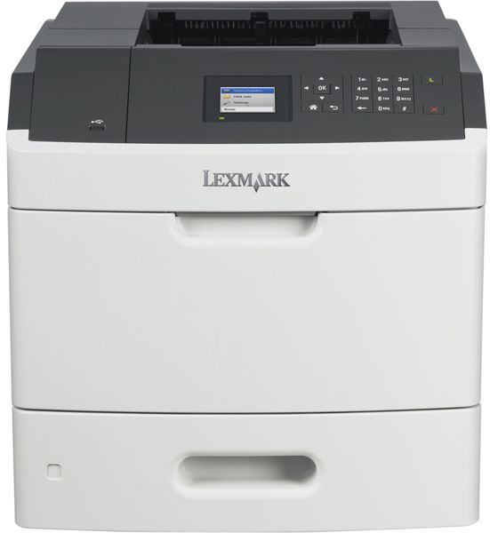  Impresora Láser - Lexmark MS812dn 40G0310 | Monocromática Formato A4, Impresión a doble cara integrado, Velocidad Impresión 70ppm, Resolución 1200dpi, Memoria 512MB, Procesador Dual Core 800 MHz, USB, Ethernet Gigabit. Garantía 1 año.