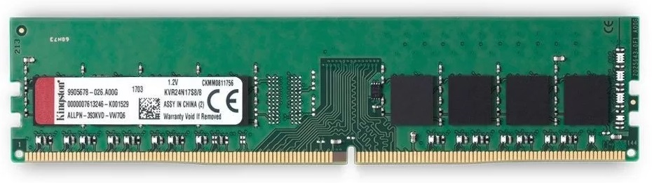 Memoria RAM 16GB para PC de Escritorio / Kingston | 2312 - Memoria RAM Kingston de 16GB para PC de Escritorio. Non-ECC Unbuffered DIMM. Garantía 3-Años. 