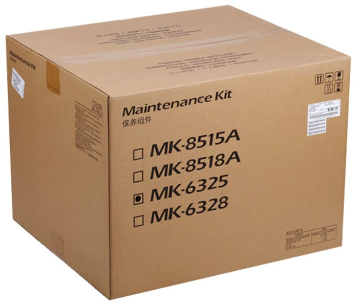 Kit de Mantenimiento Kyocera MK-6325 / 600k | 2111 - Original Maintenance Kit Kyocera MK-6325. Rendimiento Estimado 600.000 Páginas al 5%. Incluye: Drum, Developer (BK), Tranfer Unit, Fuser Unit, Paper Feed Roller 