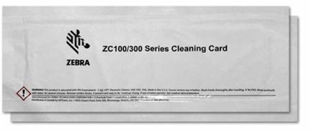 Kit de Limpieza Zebra 105999-310 para impresoras de Tarjetas PVC | El kit incluye 2 tarjetas de limpieza. Para uso con Impresoras Zebra ZC Series: ZC100, ZC300, ZC350.