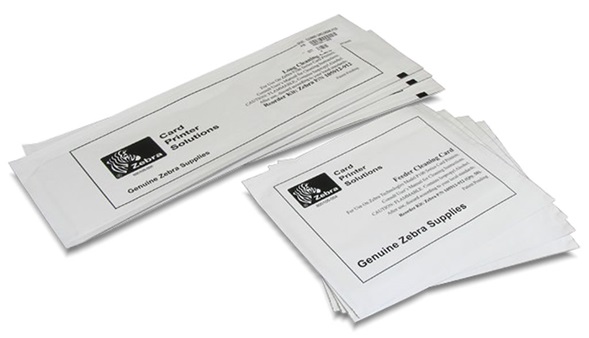 Tarjetas de Limpieza Zebra 105999-801 para impresoras de Tarjetas PVC | Incluye 12 Tarjetas de Limpieza de Rodillo, 3 Tarjetas de Limpieza de Rodillo (Hot), 60.000 impresiones. Compatible con Impresoras Zebra ZXP Serie 8