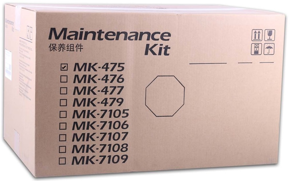 Kit de Mantenimiento para Kyocera FS-6530 / MK-477 | 2111 - Original Maintenance Kit. Incluye: DK-475 DV-475 FK-475. Rendimiento Estimado 300.000 Páginas al 5%. 
