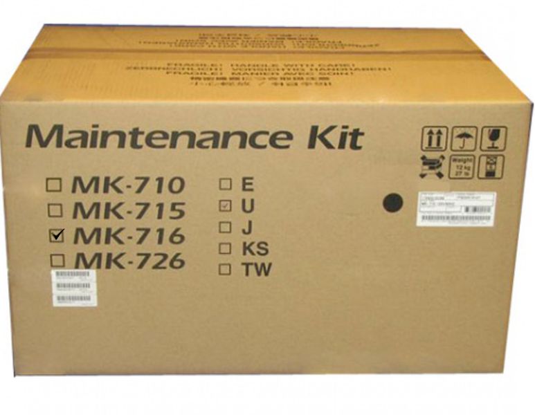 Kit de Mantenimiento para Kyocera KM-4050 / MK-716 | Original Maintenance Kit Kyocera MK 716. Incluye: DK-716 DV-715 FK-715 TR-710 MK716 