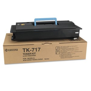 Toner para Kyocera KM-4050 / TK-717 | Original Black Toner Kyocera TK717. Rendimiento 34.000 Páginas al 5%.