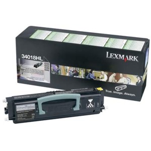 Toner para Lexmark E330 / 34018HL | 2201 - Toner Original Lexmark. Rendimiento Estimado 6.000 Páginas al 5%.