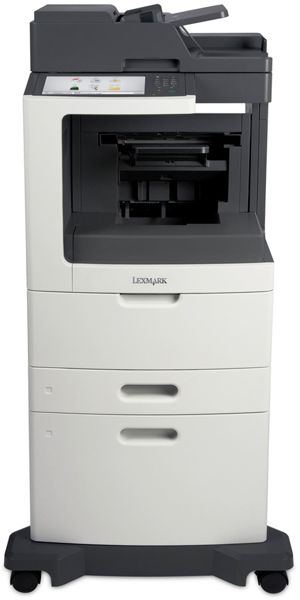  Multifuncional Láser - Lexmark MX811dme 24T7422 | Monocromática Funciones: Copiadora - Impresora - Escáner - Fax, 63ppm, Dúplex Impresión & Escaneo, Ram 1024MB, A4, USB 2.0, LAN Port Gigabit, 1.200dpi, 300.000 pág/mes, 1 Año de Garantía en Sitio