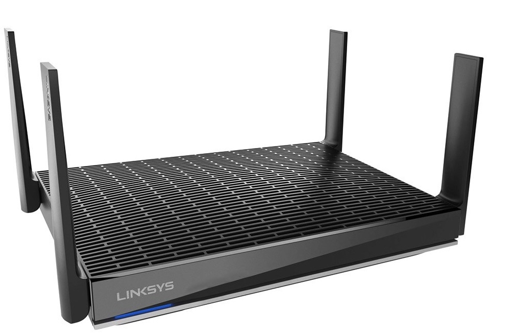 Router inalámbrico 6000 Mbps – Linksys MR9600 / AX6000 | 2204 - Router WiFi 6 Mesh, Doble banda, Velocidad: (1147 + 4804 Mbps), Bandas: 2.4GHz & 5 GHz, Alcance: 278 m², Puertos: (1x WAN Gigabit, 4x LAN Gigabit, 2xUSB 3.0), Antenas: 4 externas 