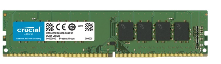 Memoria RAM para PC de Escritorio 16GB DDR4 2666Mhz / Crucial | 2203 - Modulo de Memoria RAM para PC de Escritorio, PC4-21300 DDR4 2666Mhz, Unbuffered, Non-ECC. Garantía de por vida. 