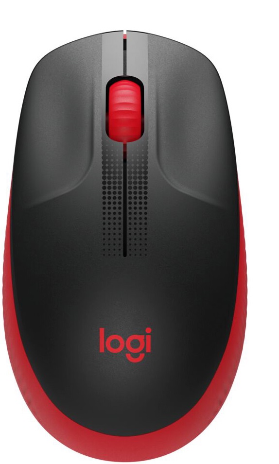 Mouse Inalámbrico - Logitech M190 / 910-005904 Negro, Rojo | 2109 - Mouse Inalámbrico, Sensor óptico, 1.000 dpi, Botones: 3, Rueda de desplazamiento, Batería: 1x AA, Cobertura: 10 m, Nano receptor, RF inalámbrico, Ambidiestro, Conector: USB-A