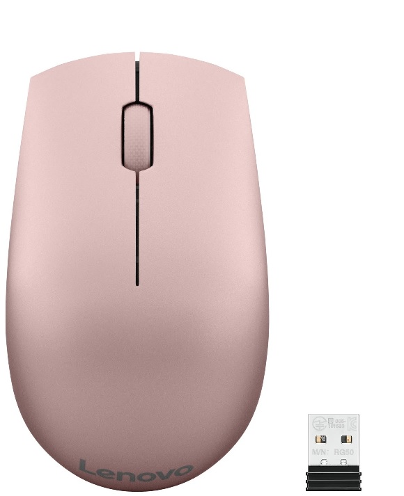 Mouse Inalámbrico - Lenovo 520 Wireless / GY50T83719 | 2108 - Mouse láser óptico USB de 3 botones, Wireless 2.4 GHz, 1000dpi, Alcance: 10 m, Color Plata, Peso: 70 g