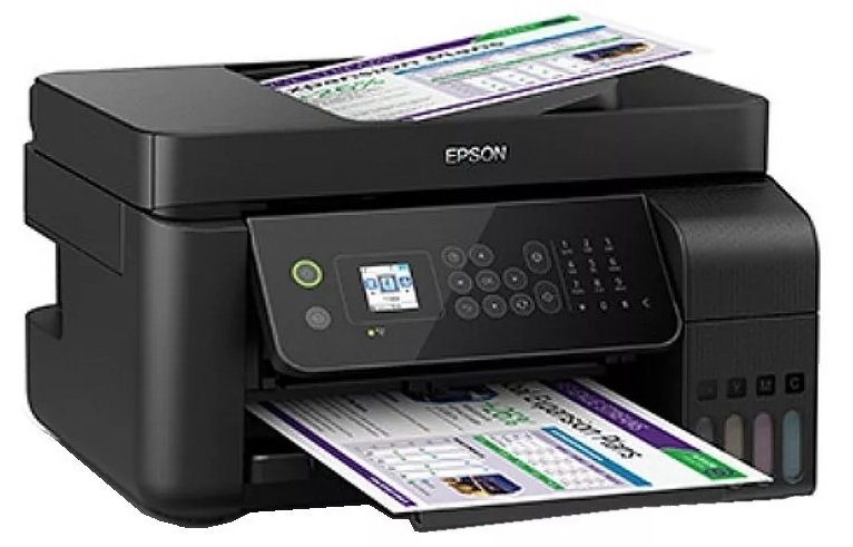 Impresora Epson Ecotank L5290 / C11CJ65301 | 2212 - Multifuncional color con Sistema Continuo de Tinta, Formato A4, Funciones (Impresora - Copiadora - Escaner - Fax), Velocidad (33ppm en negro & 15 ppm en color), Resolución 5760 x 1440 dpi 