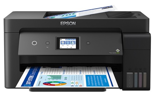 Impresora Epson EcoTank L14150 / C11CH96301 | 2301 - Multifuncional Epson Color 4-Tintas T504, Formato A3, Funciones: Impresora, Copiadora, Escaner & Fax, USB, Ethernet & Wi-Fi, Impresión a Doble Cara, Velocidad 38ppm, 4800x1200dpi