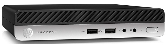  Mini-PC HP Core i5 - ProDesk 400 G5 8TD29LT | Intel Core i5-9500T (6-Core, 6-Subprocesos, 2.2 up to 3.7Ghz Turbo, 9MB SmartCache, Bus 8 GT/s, 35W), Memoria RAM 4GB DDR4 2666Mhz, Disco Duro 500GB SATA 7200 rpm, Red Ethernet Gigabit, Wi-Fi 802.11ac