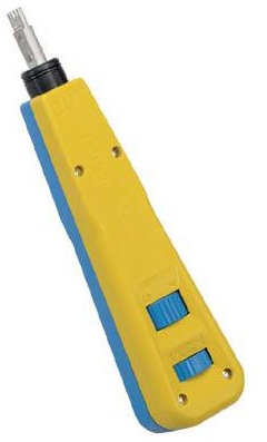 Ponchadora Cable UTP - Panduit PDT-110 | 2110 - Ponchadora Panduit PDT-110 Herramienta Punchdown de un solo par con cuchilla para terminación de conector 110 IDC - Fluke Networks, Color: Amarillo, Diseño: De impacto, Dimensiones: 143 x 37 mm