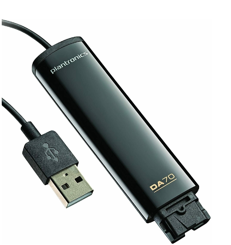 Procesador de Audio / Poly DA70 USB | Anti-sobresalto, Control automático de ganancia, Supresión de ruido, Soporte de audio estéreo. 201851-01