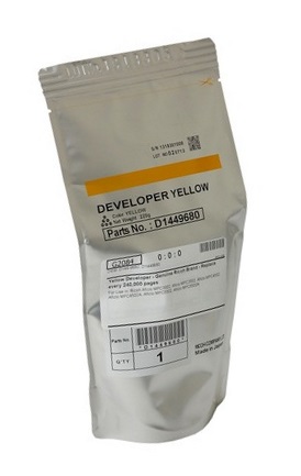 Revelador Ricoh D1449680 Amarillo / 240k | 2112 - Original Yellow Developer. Rendimiento Estimado: 240.000 Páginas al 5%. 