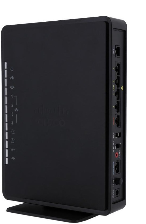 Router VPN - Cisco RV134W / Wi-Fi (2.4Ghz y 5Ghz) | Canales: 11, Antenas: 4, 2 dBi, NAT, RIP, 100 Clientes WLAN, 4 SSID, Firewall (SPI), LAN Gigabit Ethernet, GE WAN, VDSL2, RV134W-A-K9-NA 