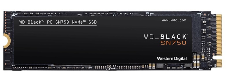Disco SSD M.2 PCIe  250GB - WD Black SN750 WDS250G3X0C | 2203 - SSD Western Digital, Unidad de Estado Solido, Formato M.2 2280, Interface PCI Express 3.0 x4 (NVMe), Lectura 3100 MB/s, Escritura 1600 MB/s, Resistencia SSD 200TB