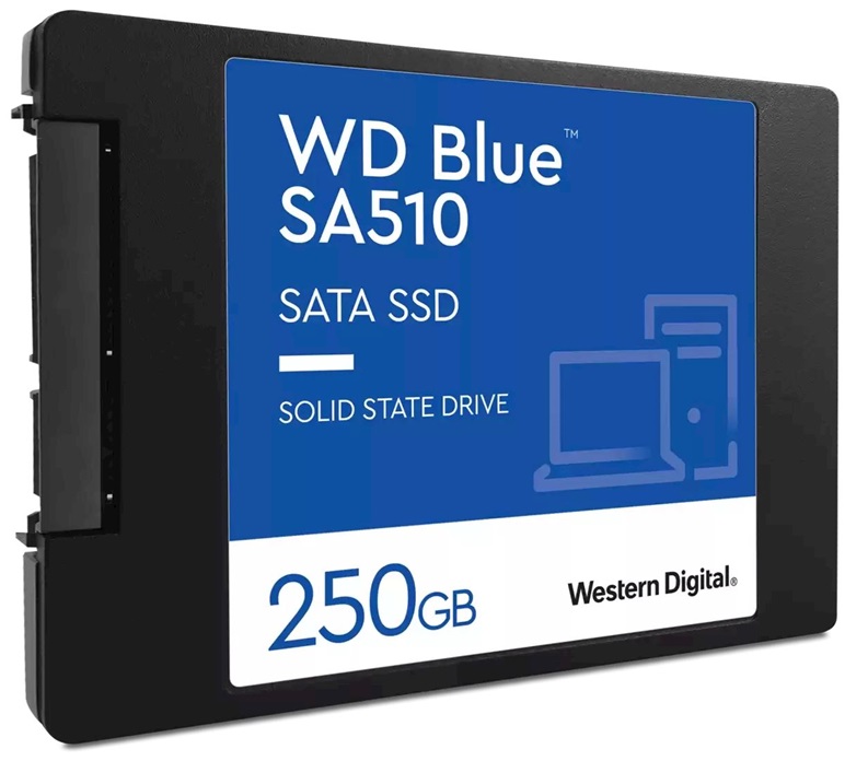 SSD SATA  250GB / WD Blue SA510 | 2305 - WDS250G3B0A / SSD SATA Western Digital SA510 de 250GB, Formato 2.5'', Tecnología 3D V-NAND, Interface SATA III 6 Gb/s, Lectura secuencial de hasta 555 MB/s, Escritura secuencial de hasta 440 MB/s